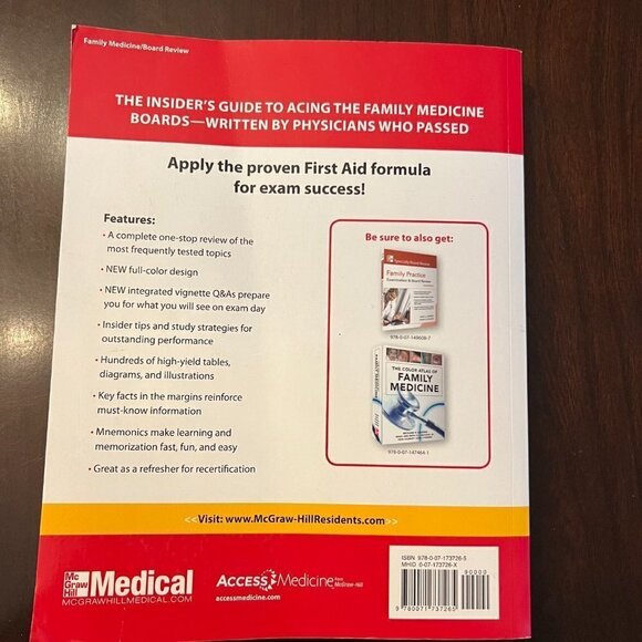 First Aid for the Family Medicine Boards. by Tao Le. Second Edition - Picture 2 of 4